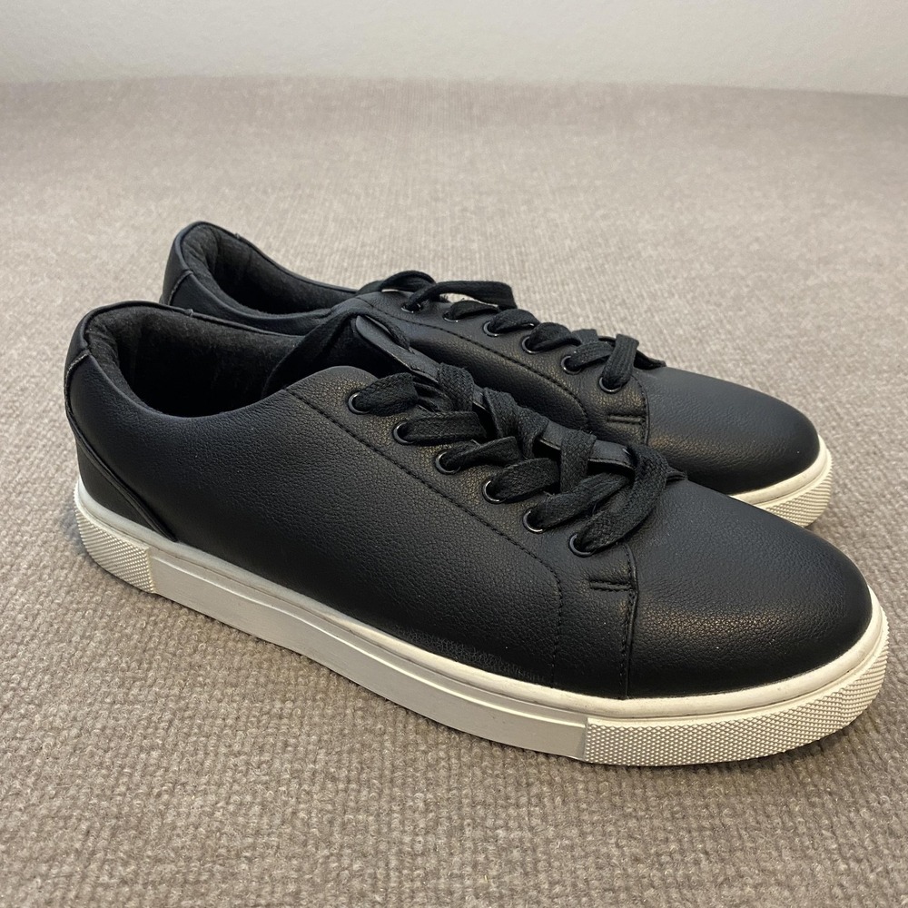 Porter & Ash Parker Shoes Mens Size 10.5 Black Low Top Synthetic Casual Sneakers